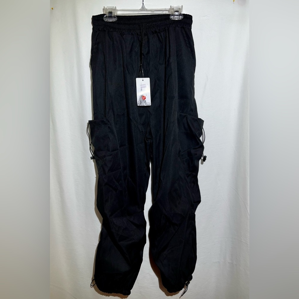 Black Corded Cargo Pants size Medium US